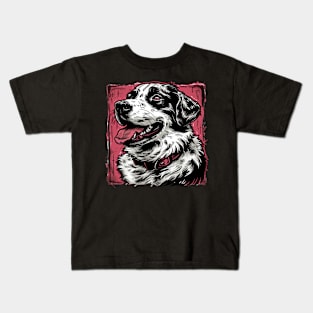 Retro Art Anatolian Shepherd Dog Lover Kids T-Shirt